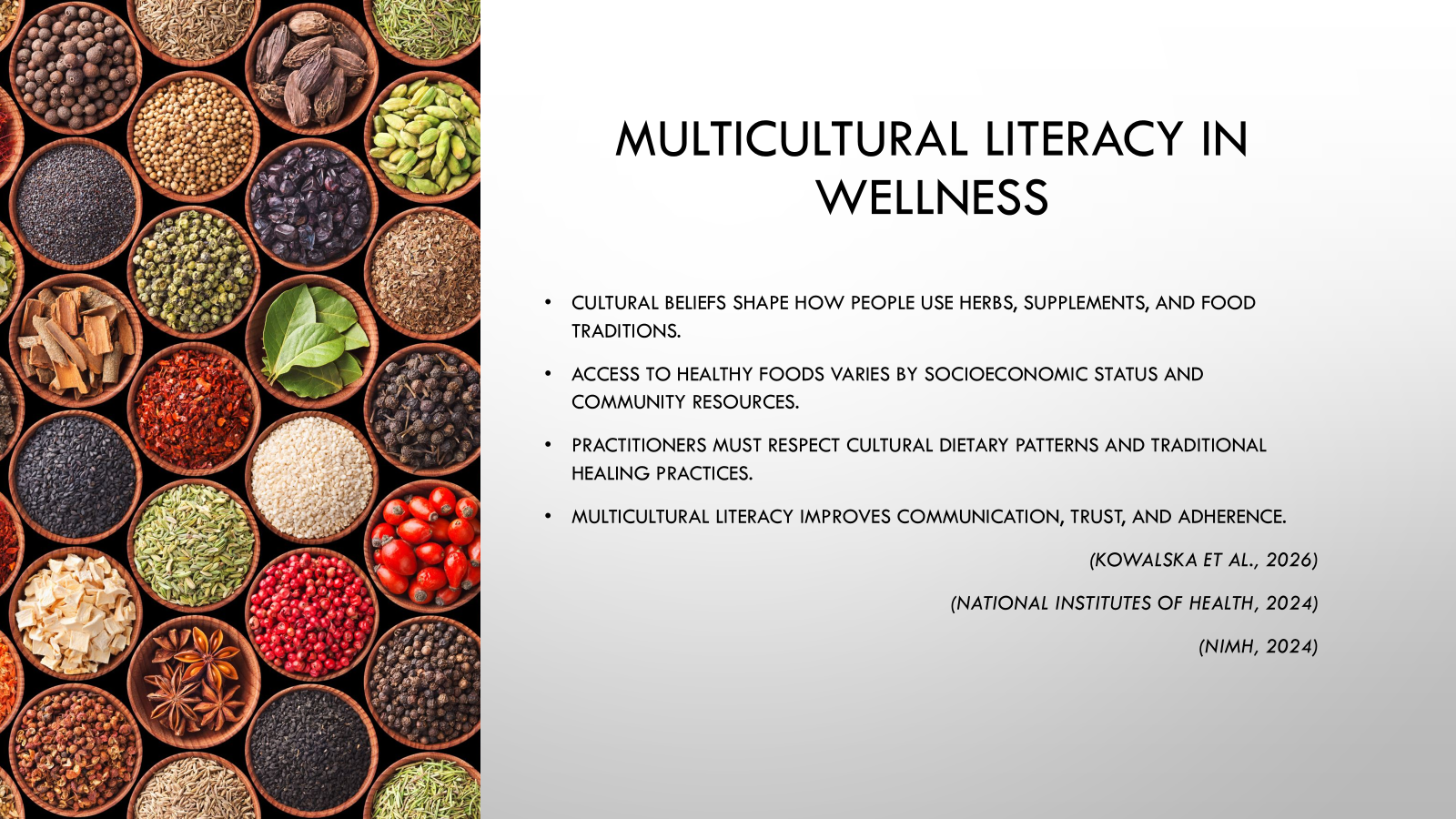 Slide – Multicultural Literacy in Wellness
