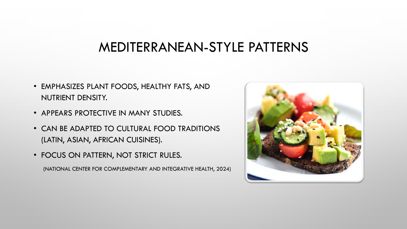 Slide – Mediterranean-Style Eating Patterns