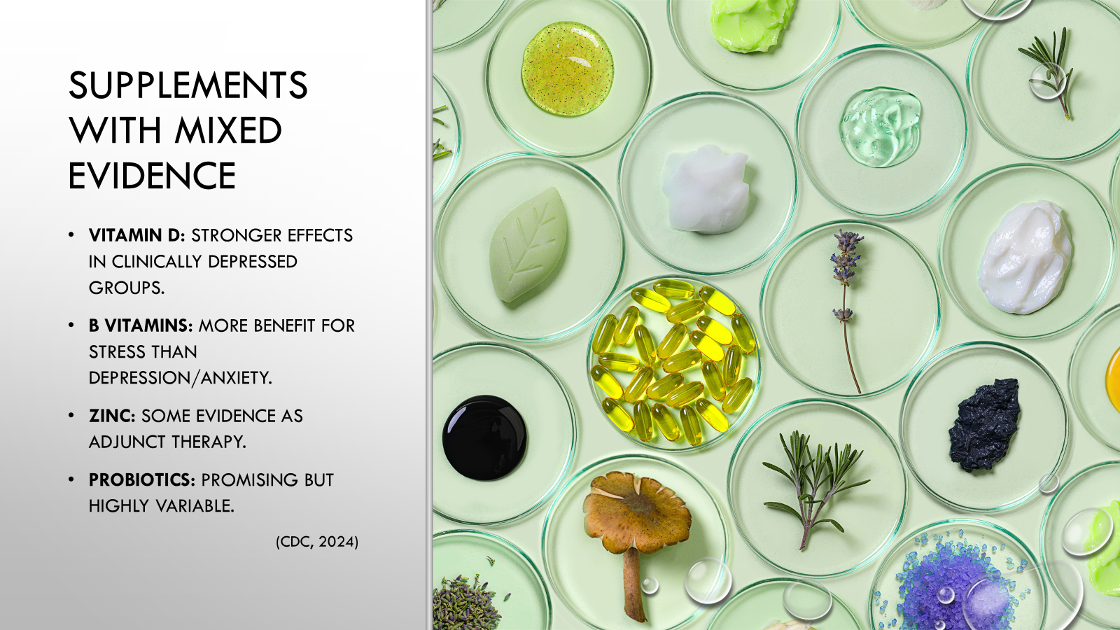 Slide – Supplements with Mixed Evidence
